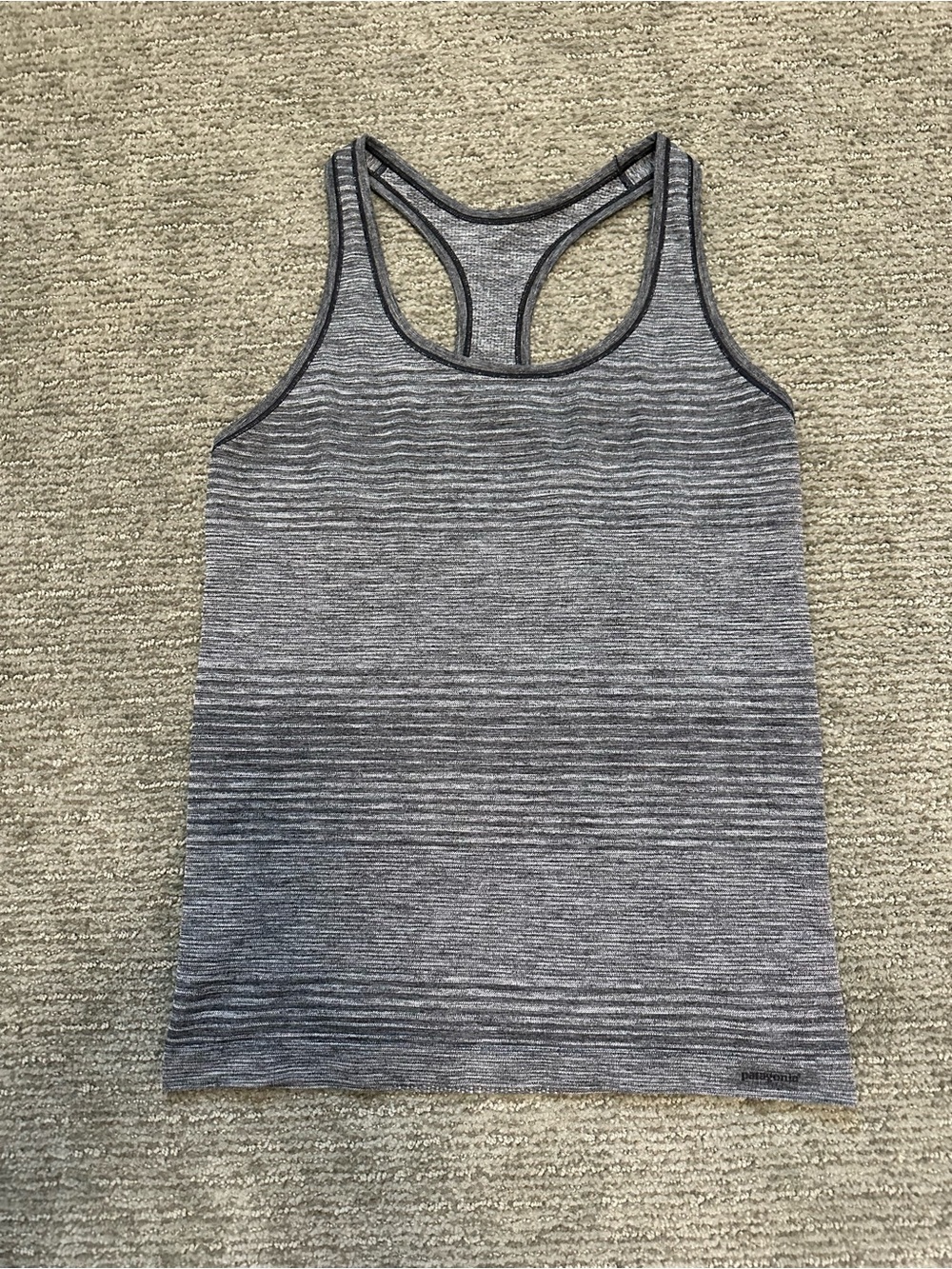 Patagonia Gray Heathered Racerback Tank